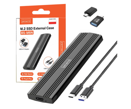 Obudowa do dysku Zenwire Obudowa na dysk M.2 NVME PCie USB-C